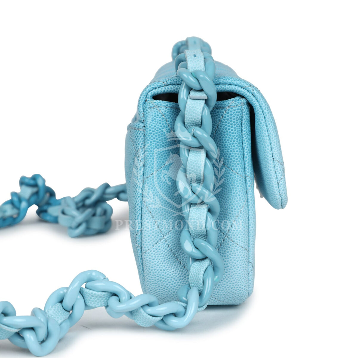 Chanel Small Flap Bag Blue Ombre Caviar Lacquered Metal Hardware — изображение 3