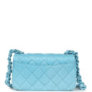 Chanel Small Flap Bag Blue Ombre Caviar Lacquered Metal Hardware