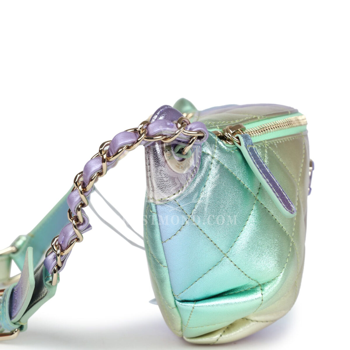 Chanel Belt Bag Rainbow Metallic Lambskin Light Gold Hardware — изображение 3