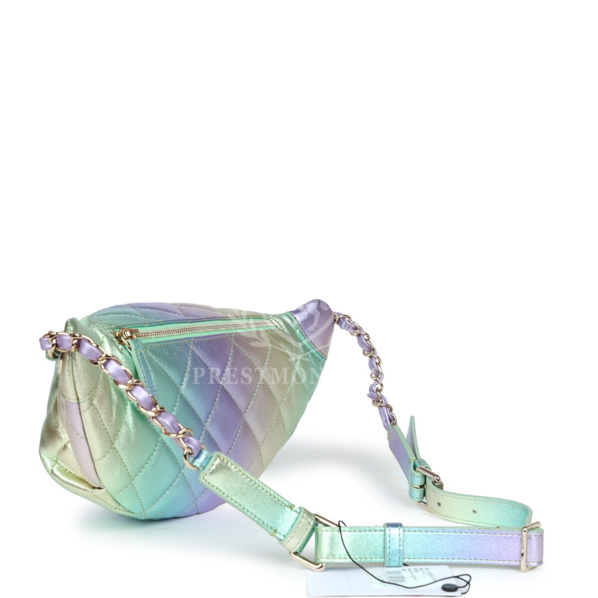 Chanel Belt Bag Rainbow Metallic Lambskin Light Gold Hardware — изображение 7