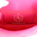 Chanel CC Mini Shoulder Bag Fuchsia Lambskin Antique Gold Hardware
