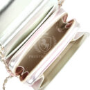 Chanel Mini Flap Bag Pink and Silver Metallic Lambskin Light Gold Hardware