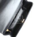 Chanel Mini Rectangular Flap with Top Handle Black Lambskin Antique Gold Hardware