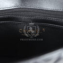 Chanel Mini Rectangular Flap with Top Handle Black Lambskin Antique Gold Hardware