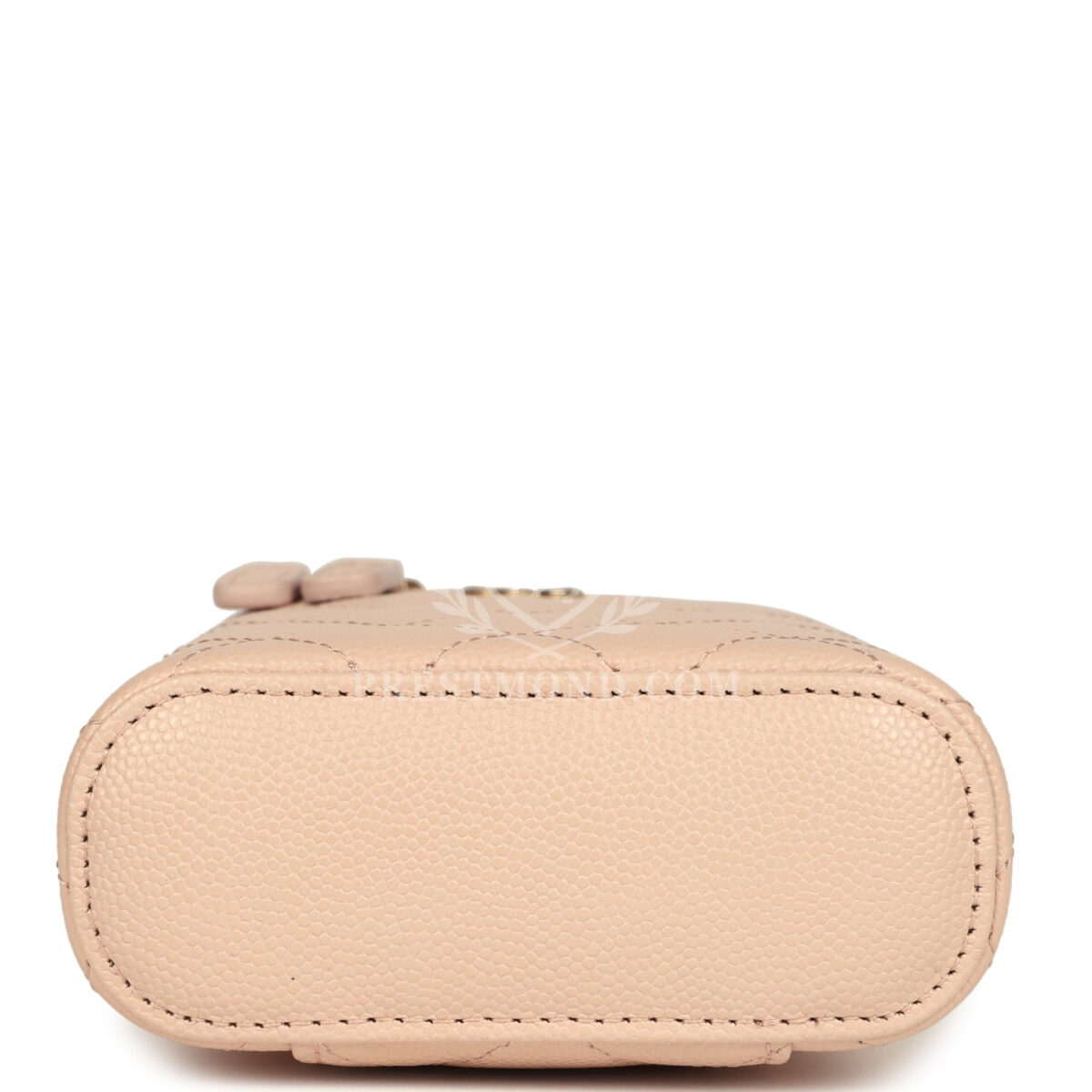 Chanel Mini Clutch Vanity Bag Beige Caviar Light Gold Hardware — изображение 6