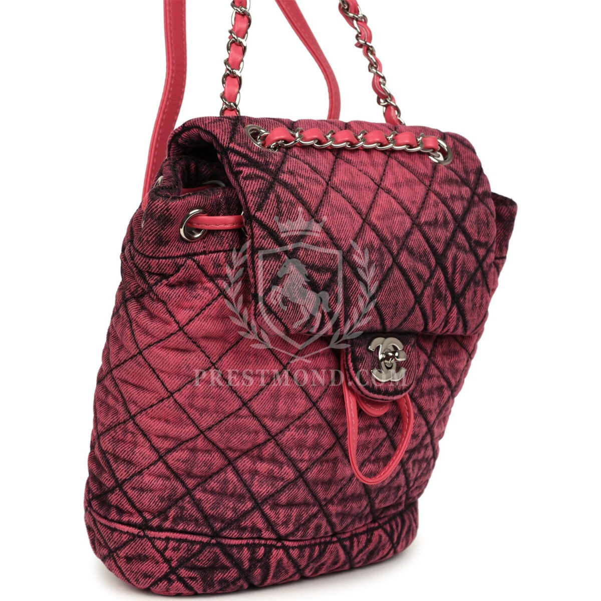Chanel Denimpression Urban Spirit Backpack Pink Washed Denim Silver Hardware — изображение 5