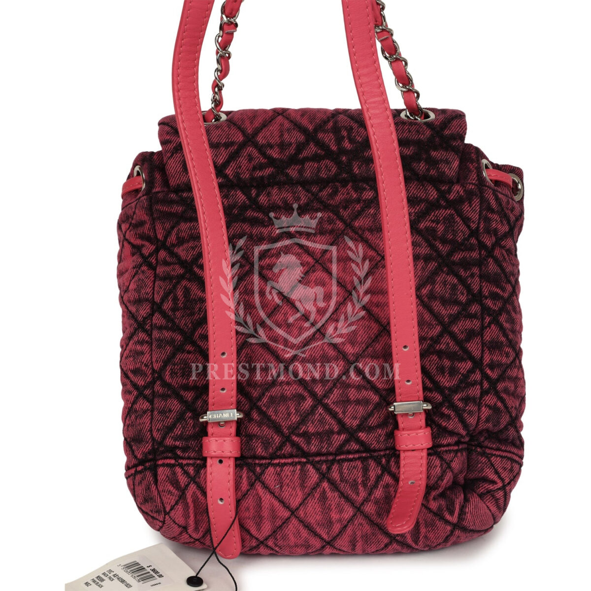 Chanel Denimpression Urban Spirit Backpack Pink Washed Denim Silver Hardware — изображение 4