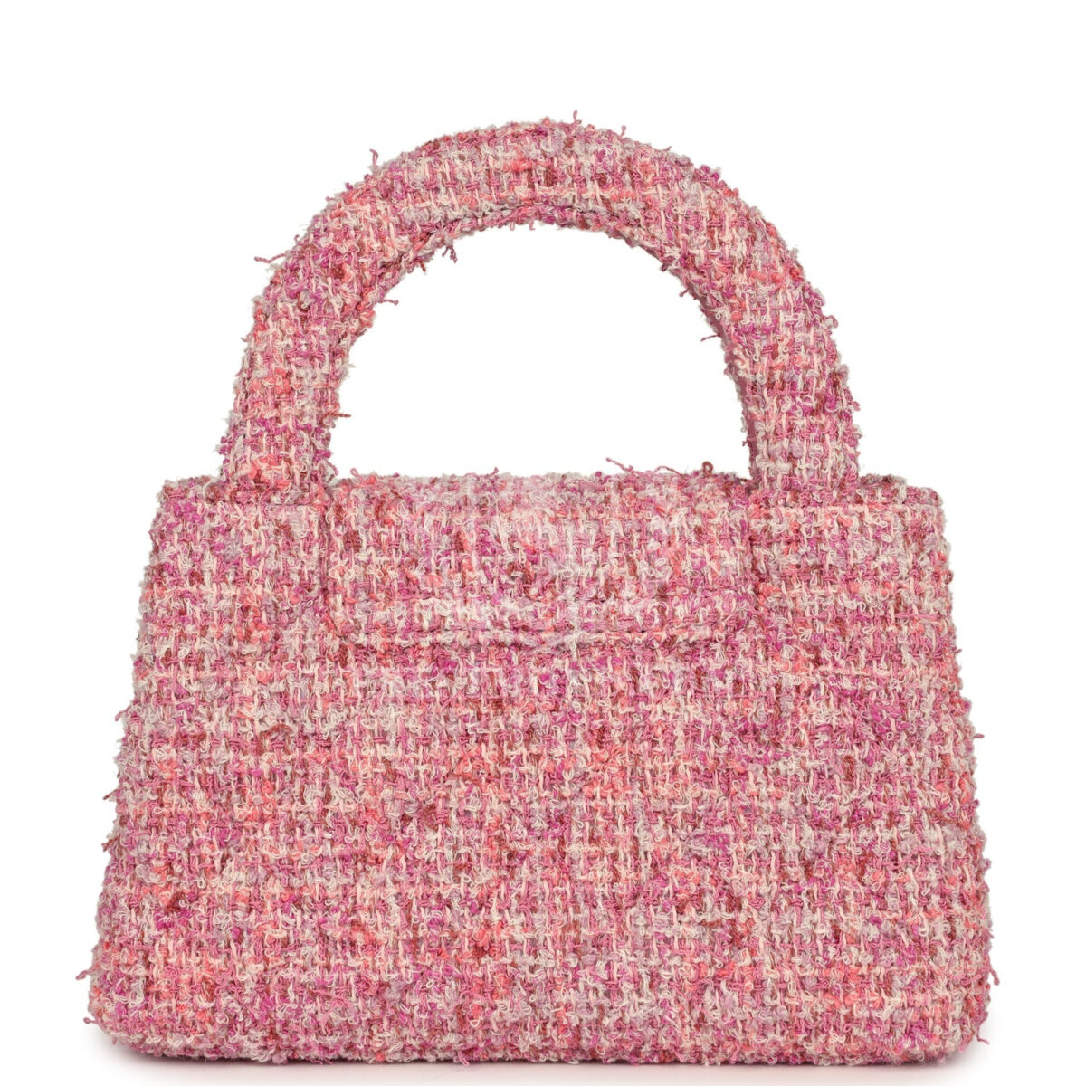 Chanel Small Kelly Shopper Pink Tweed Brushed Gold Hardware — изображение 4