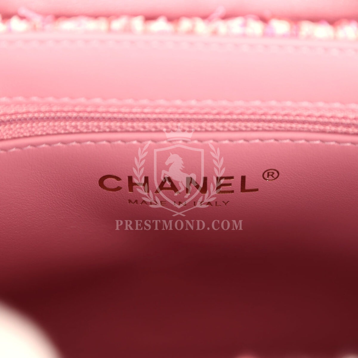 Chanel Small Kelly Shopper Pink Tweed Brushed Gold Hardware — изображение 9