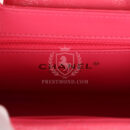 Chanel Small Kelly Shopper Dark Pink Shiny Aged Calfskin Brushed Gold Hardware