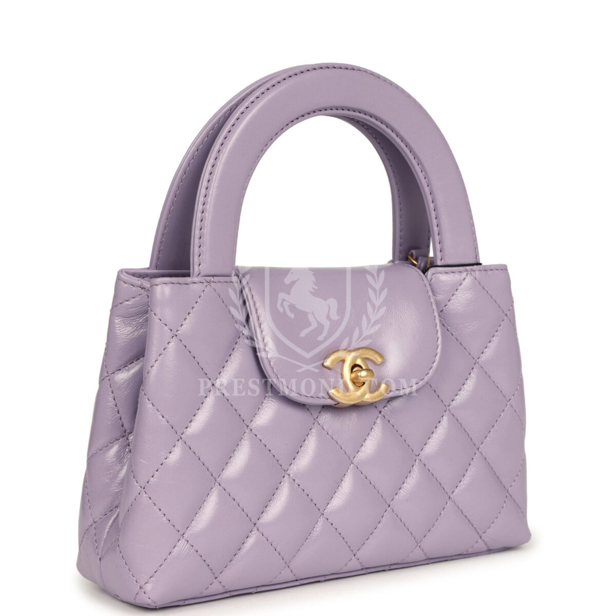 Chanel Small Kelly Shopper Light Purple Shiny Aged Calfskin Brushed Gold Hardware — изображение 2