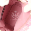 Chanel Mini Phone Holder Backpack with Chain Pink Multicolor Tweed Light Gold Hardware