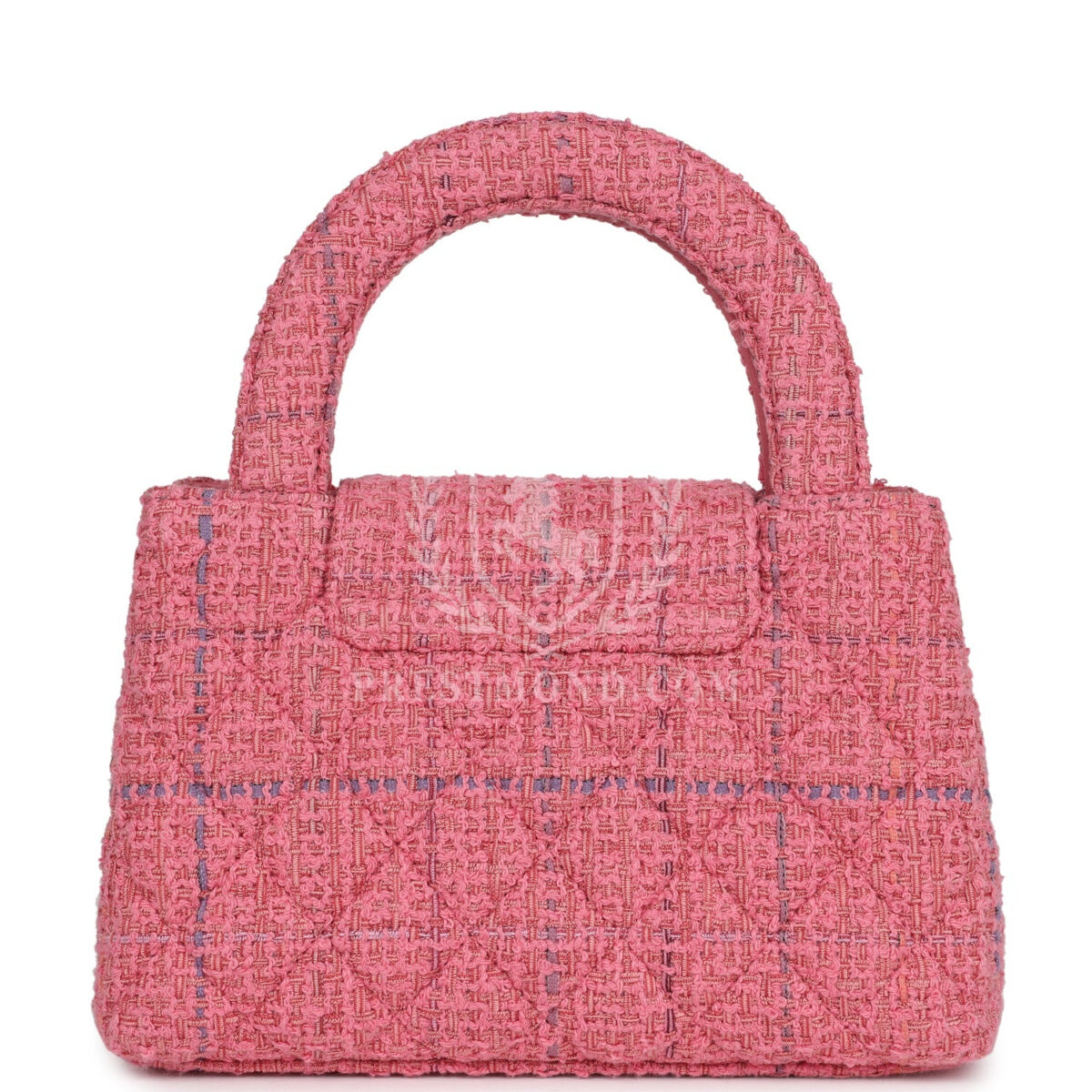 Chanel Small Kelly Shopper Pink Tweed Brushed Gold Hardware — изображение 4