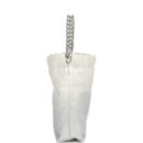 Chanel Mini 22 Bag White and Silver Ombre Metallic Calfskin Silver Hardware