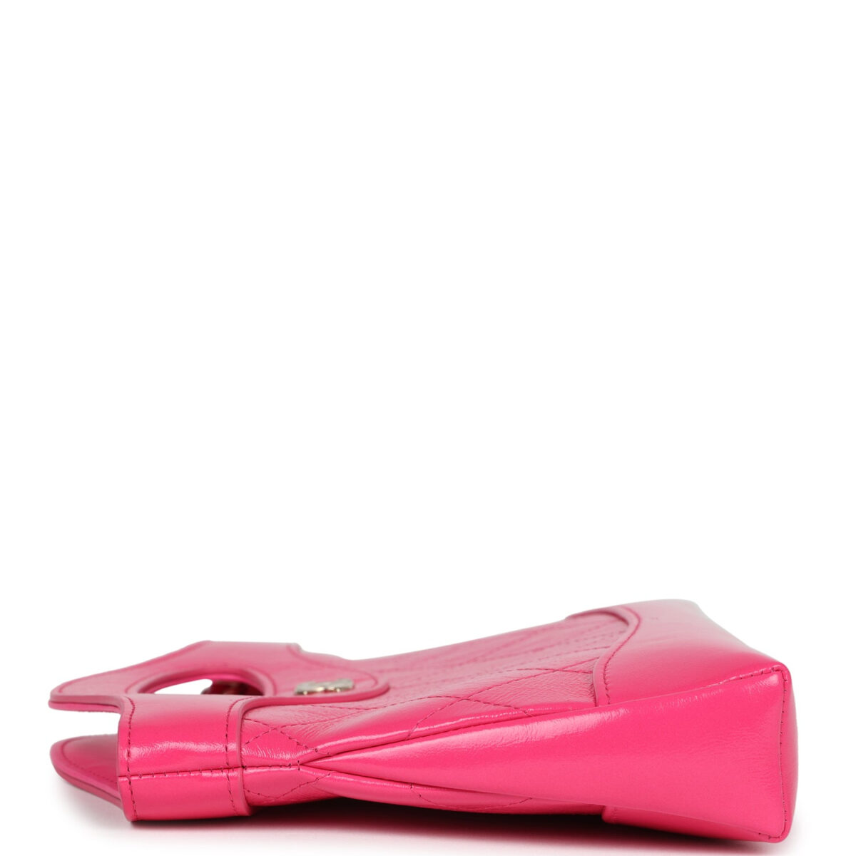 Chanel Nano 31 Shopper Hot Pink Shiny Aged Calfskin Gold Hardware — изображение 3