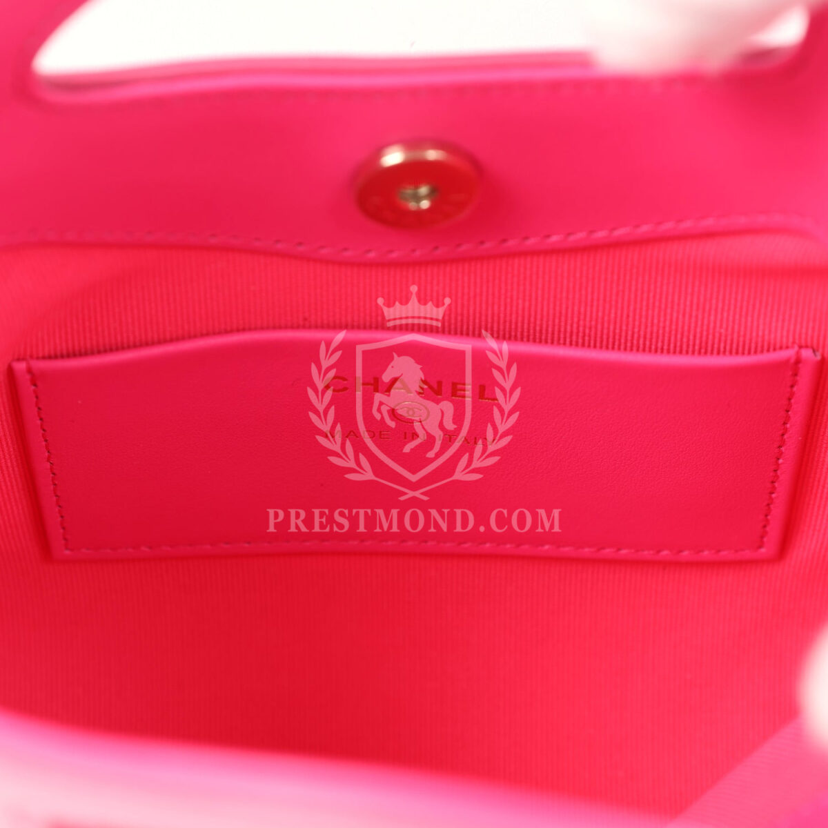 Chanel Nano 31 Shopper Hot Pink Shiny Aged Calfskin Gold Hardware — изображение 9