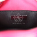Chanel CC Star Bag Fuchsia and Black Satin Black Metal Hardware