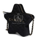 Chanel Star Bag Black Satin Light Gold Hardware