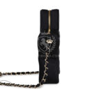Chanel Star Bag Black Satin Light Gold Hardware
