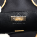 Chanel Star Bag Black Satin Light Gold Hardware