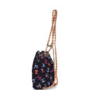 Chanel Medium CC Drawstring Backpack Multicolored Printed Fabric Light Gold Hardware