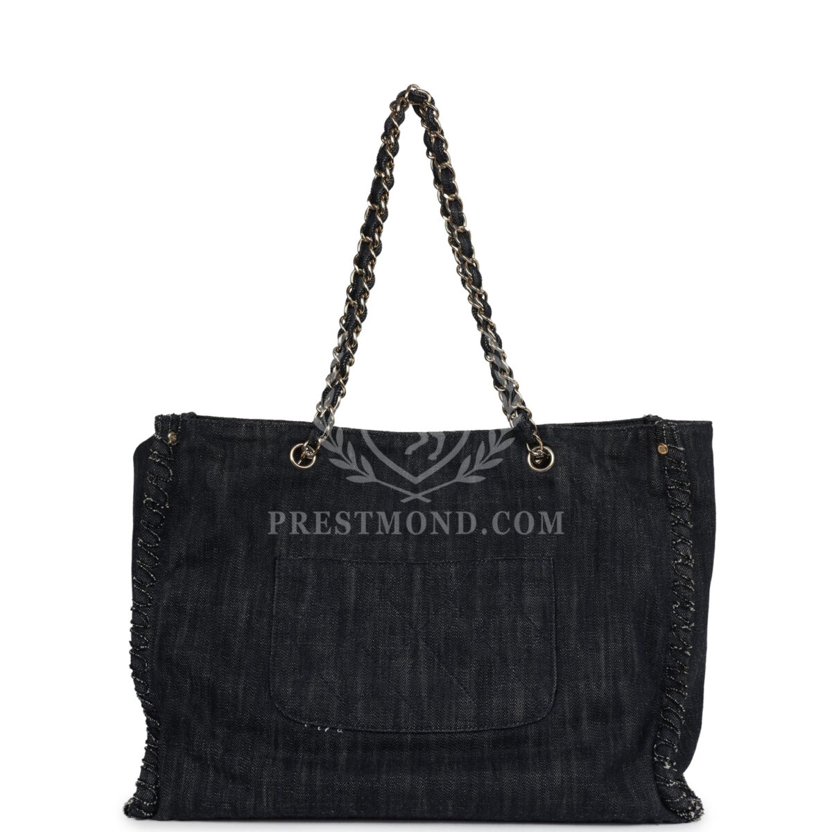 Chanel Night Flight Embroidered Shopping Tote Multicolored Denim Gold Hardware — изображение 4