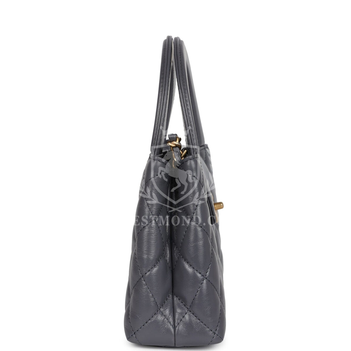 Chanel Small Kelly Shopper Dark Grey Shiny Aged Calfskin Brushed Gold Hardware — изображение 3