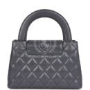Chanel Small Kelly Shopper Dark Grey Shiny Aged Calfskin Brushed Gold Hardware