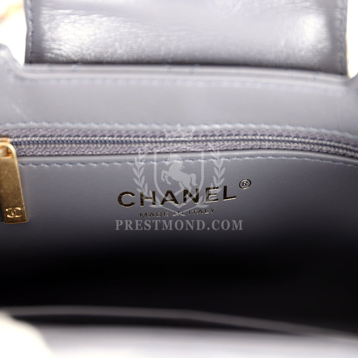 Chanel Small Kelly Shopper Dark Grey Shiny Aged Calfskin Brushed Gold Hardware — изображение 9
