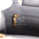Chanel Small Kelly Shopper Dark Grey Shiny Aged Calfskin Brushed Gold Hardware