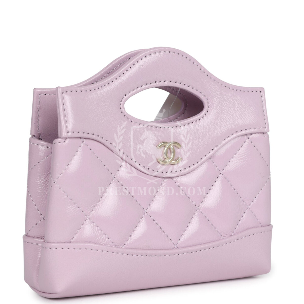 Chanel Micro 31 Shopper Light Purple Shiny Lambskin Light Gold Hardware — изображение 2
