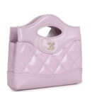 Chanel Micro 31 Shopper Light Purple Shiny Lambskin Light Gold Hardware