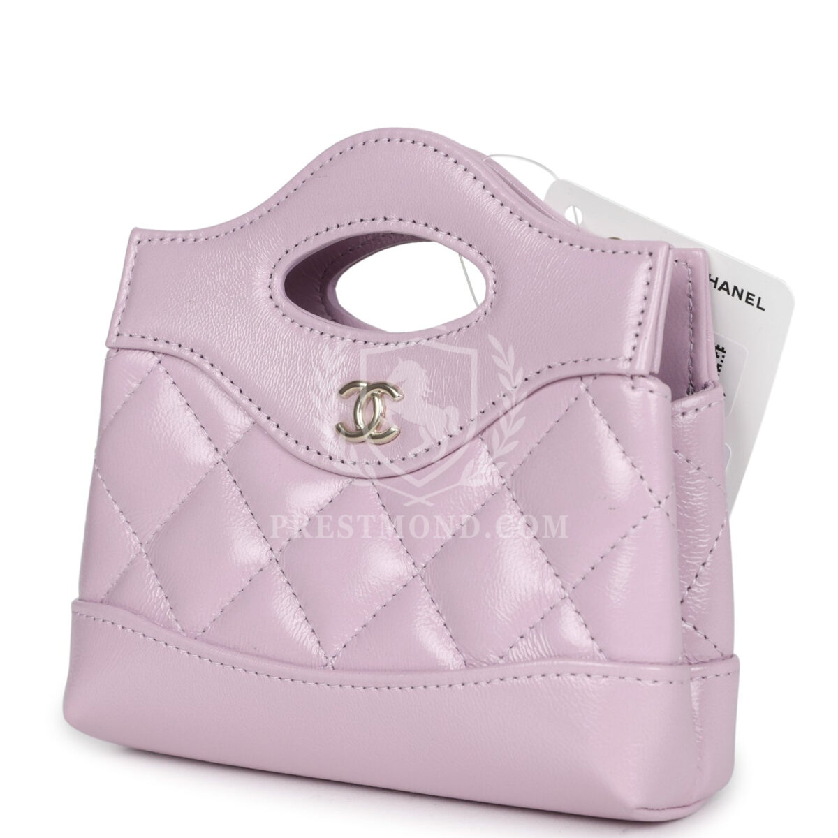 Chanel Micro 31 Shopper Light Purple Shiny Lambskin Light Gold Hardware — изображение 5