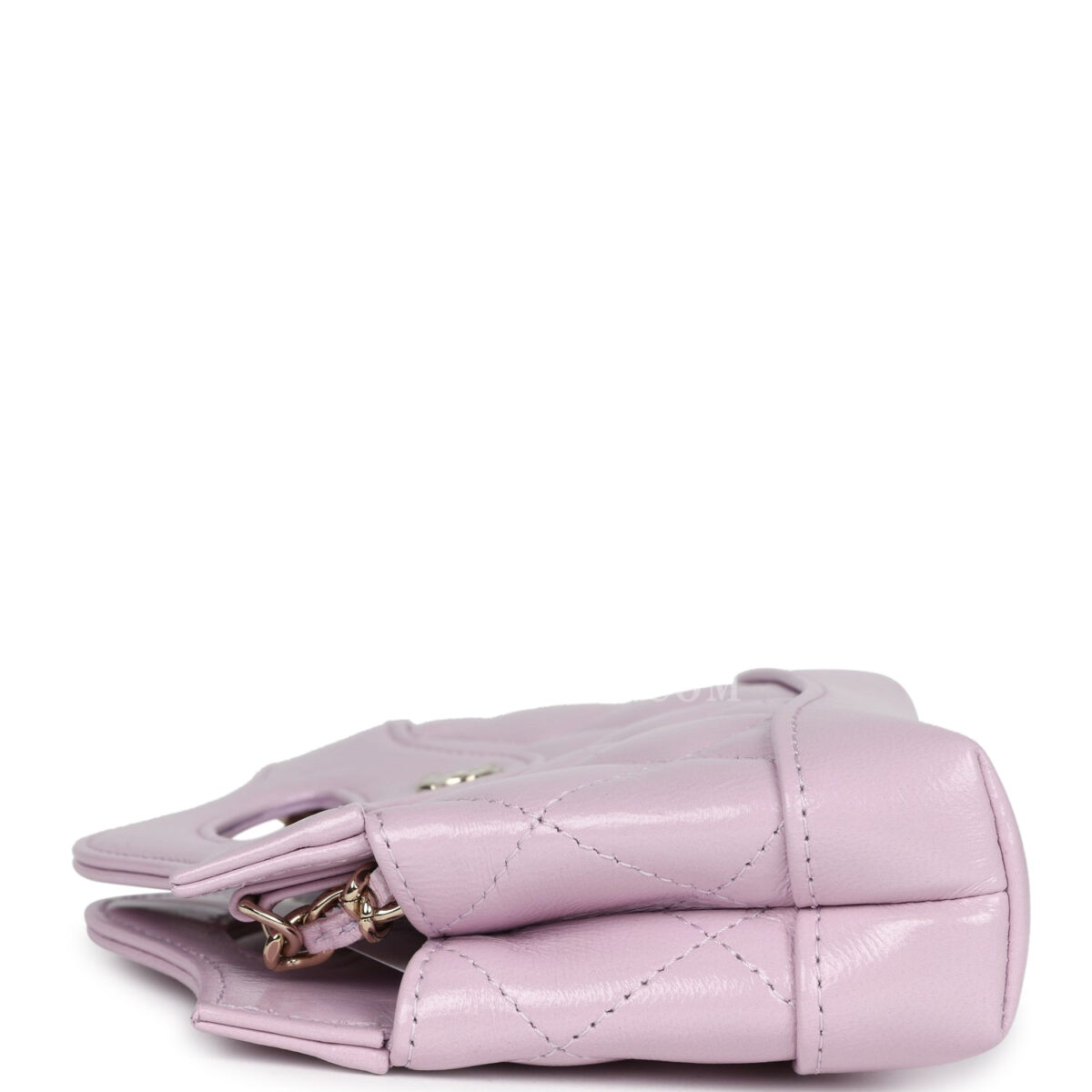 Chanel Micro 31 Shopper Light Purple Shiny Lambskin Light Gold Hardware — изображение 3