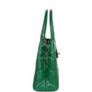 Chanel Small Kelly Shopper Dark Green Shiny Aged Calfskin Brushed Gold Hardware