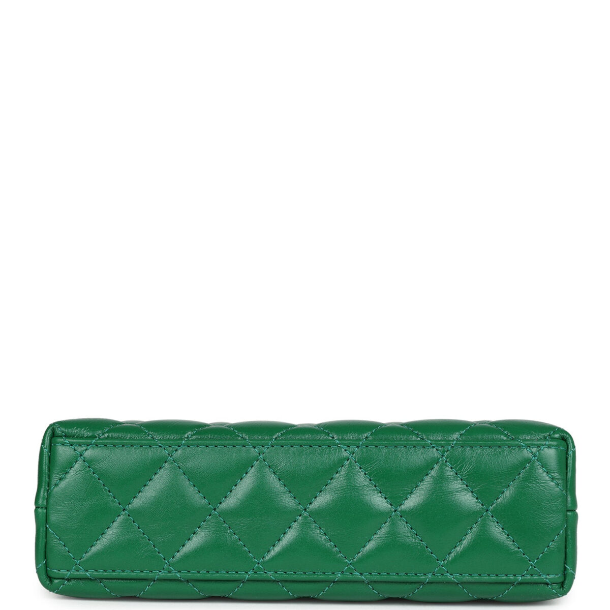 Chanel Small Kelly Shopper Dark Green Shiny Aged Calfskin Brushed Gold Hardware — изображение 6