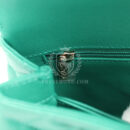 Chanel Small Coco Top Handle Flap Bag Dark Green Caviar Light Gold Hardware