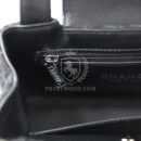 Chanel Small Kelly Shopper Dark Grey and Black Plaid Canvas Ruthenium Hardware