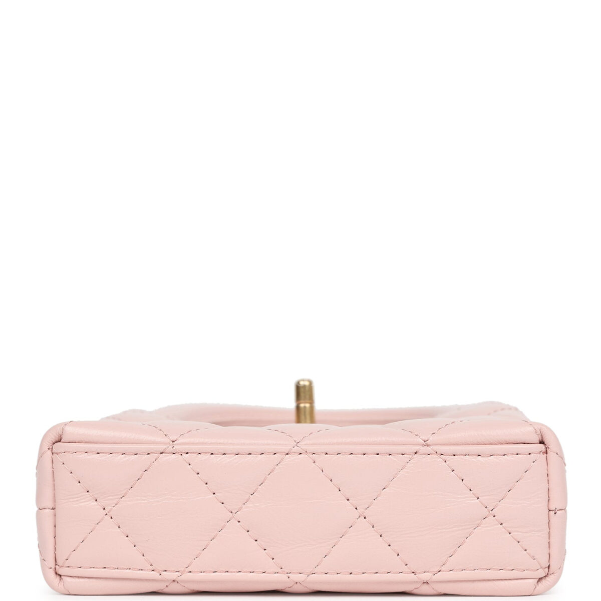 Chanel Nano Kelly Shopper Pink Shiny Aged Calfskin Brushed Gold Hardware — изображение 6