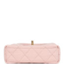 Chanel Nano Kelly Shopper Pink Shiny Aged Calfskin Brushed Gold Hardware