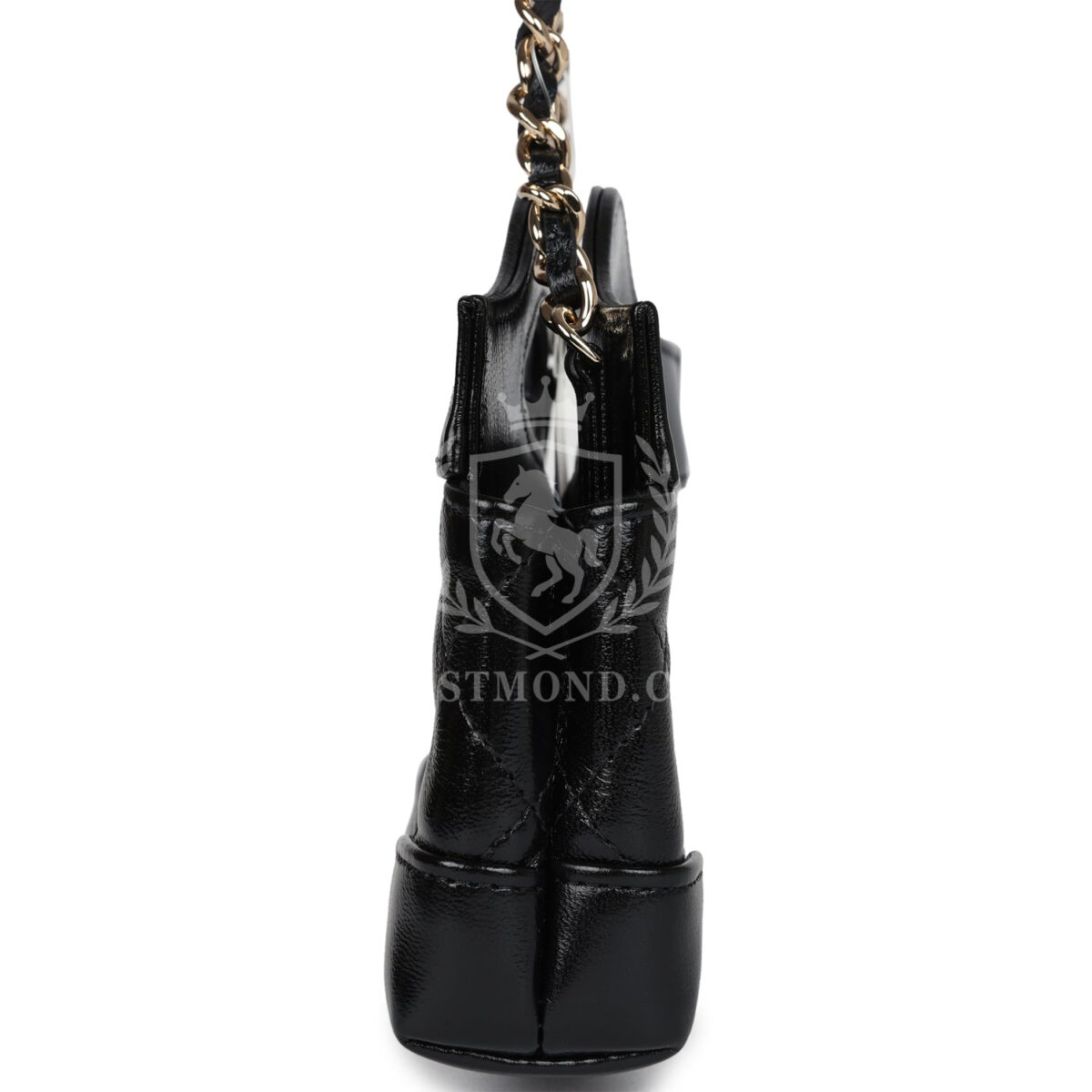 Chanel Micro 31 Shopper Black Shiny Lambskin Light Gold Hardware — изображение 3