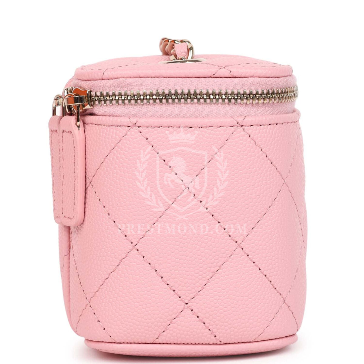 Chanel Mini Square Vanity Case Crossbody Bag Pink Caviar Light Gold Hardware — изображение 5