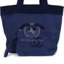 Chanel CC Beach Tote Bag & Towel Set Navy Blue Canvas & Terry