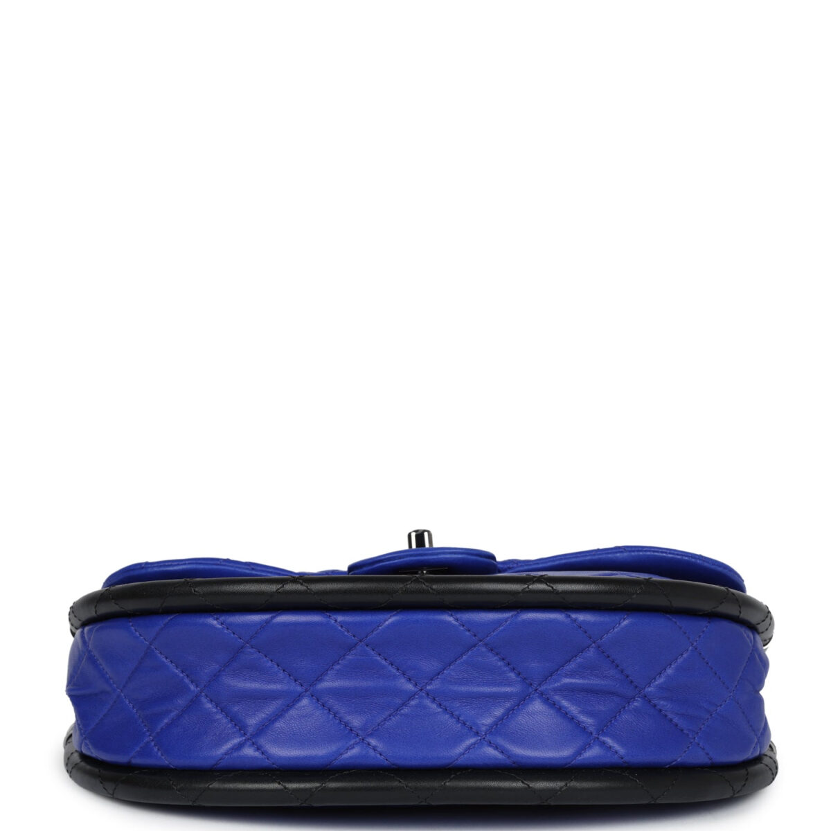 Chanel Small Hula Hoop Bag Dark Blue and Black Lambskin Ruthenium Hardware — изображение 6