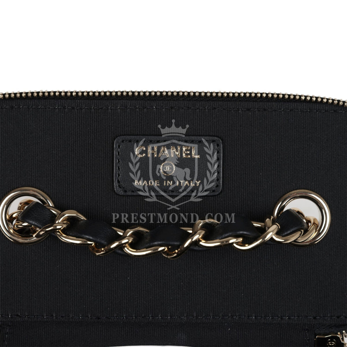 Chanel Small Vanity Case Black Crochet and Lambskin Light Gold Hardware — изображение 8