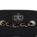 Chanel Small Vanity Case Black Crochet and Lambskin Light Gold Hardware