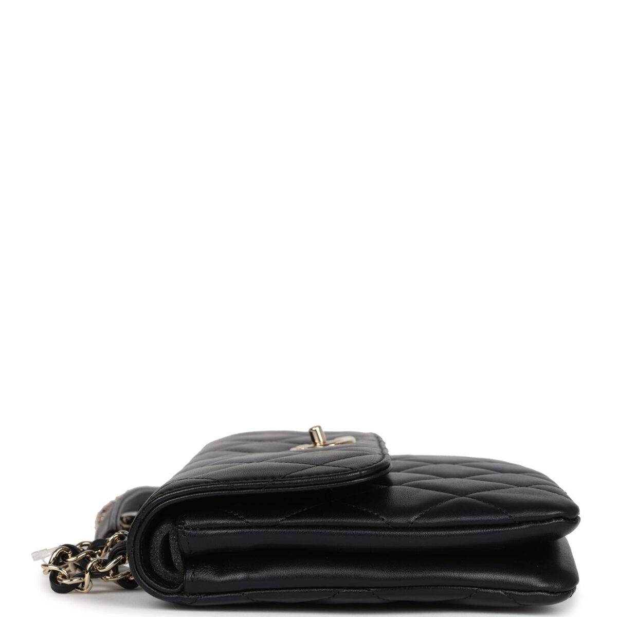 Chanel Medium Trendy CC Flap Bag Black Lambskin Light Gold Hardware — изображение 3