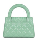 Chanel Small Kelly Shopper Light Green Shiny Aged Calfskin Brushed Gold Hardware