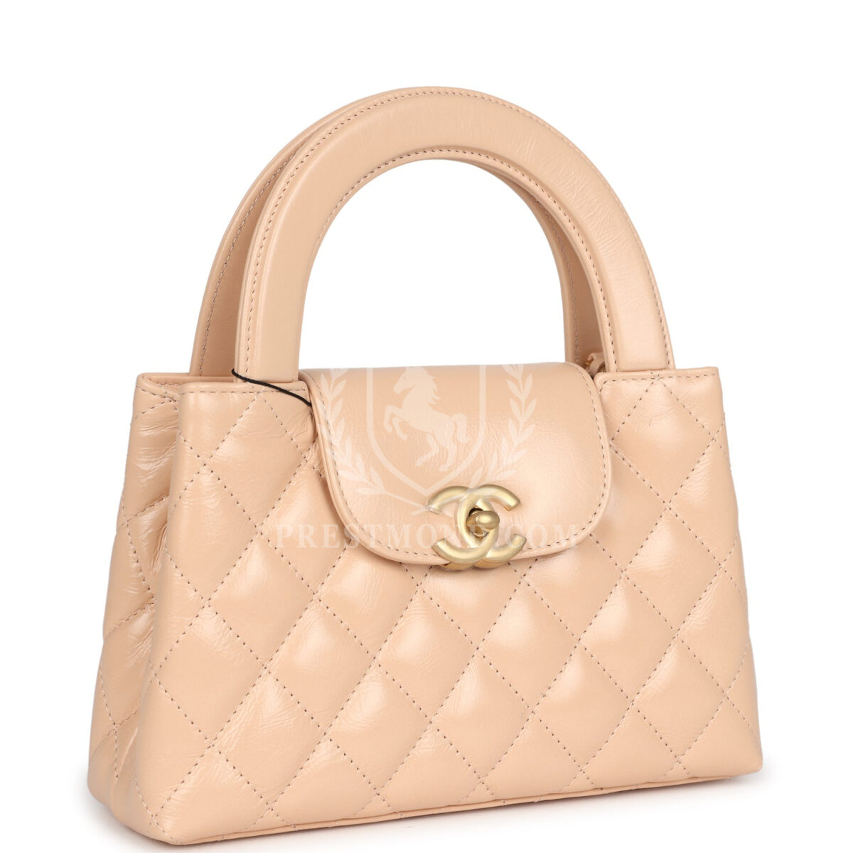 Chanel Small Kelly Shopper Beige Shiny Aged Calfskin Brushed Gold Hardware — изображение 2