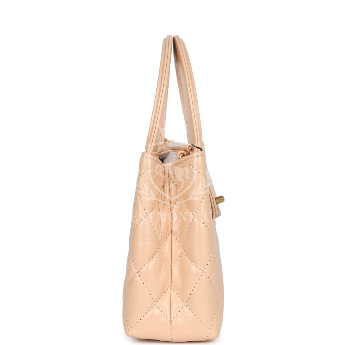 Chanel Small Kelly Shopper Beige Shiny Aged Calfskin Brushed Gold Hardware — изображение 3